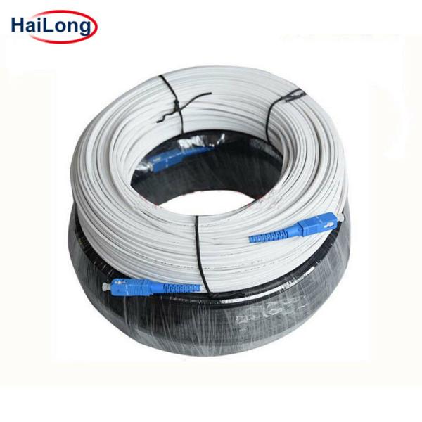 Indoor Single Core 2 Core 0.2dB Optical Fiber Drop Cable Ftth