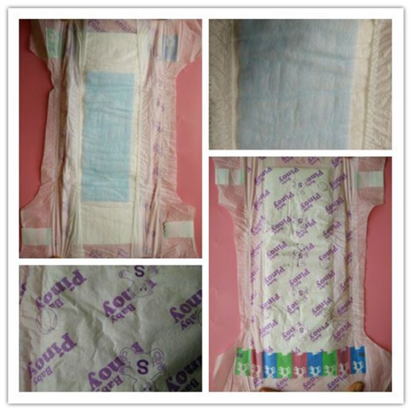 Anti Leak Infant Baby Diapers Non Woven Topsheet Green Disposable Diapers