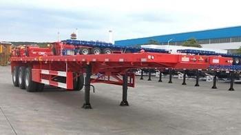 Heavy-Duty Fatbed Semi Trailer  For Stable And Efficient Transportation Of Oversized Loads