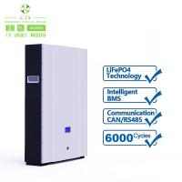 Baterias de lítio 10kwh do armazenamento da montagem da parede 48v 100ah 200ah para solar