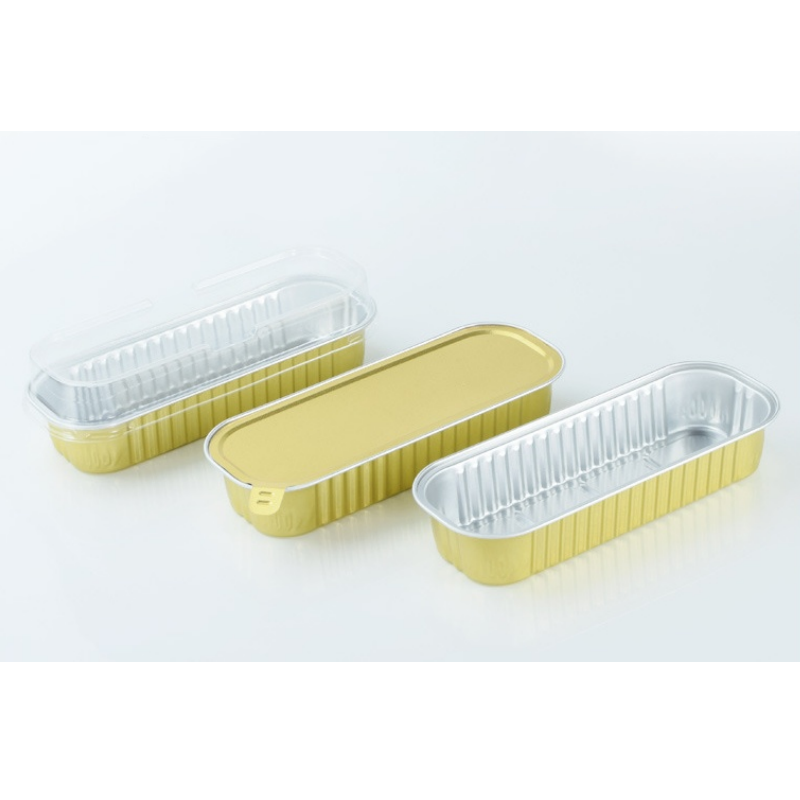 Sample Freely Provided Golden Aluminum Foil Lunch Box for Durian Take-out Packaging