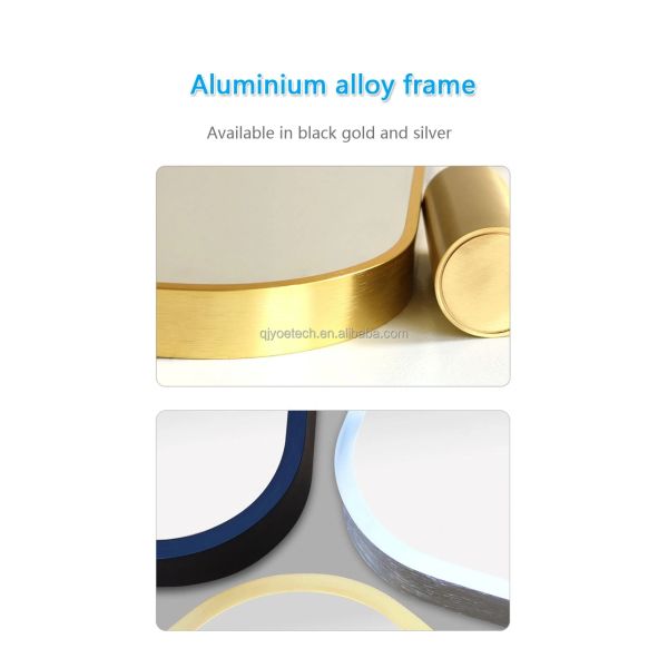 Silver Lenses Modern Frameless Wall Mounted Makeup Mirror for Beveled Bath Dressing