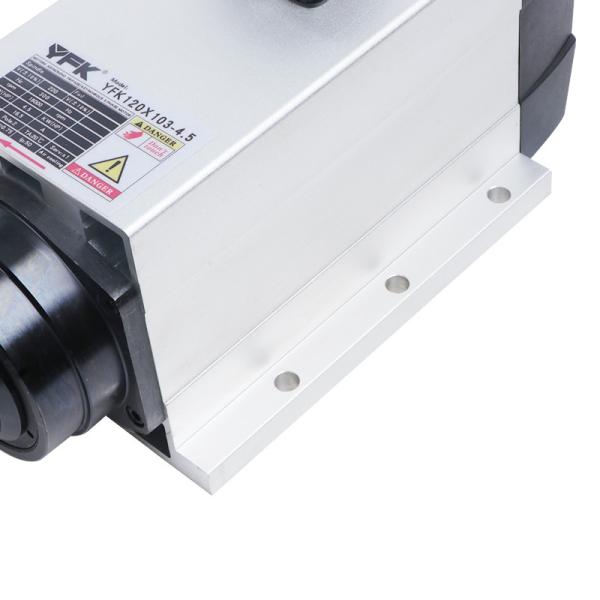 18000 Rpm 4.5KW Flange Air Cooled Square Spindle Motor for CNC Engraving Wood Lathe