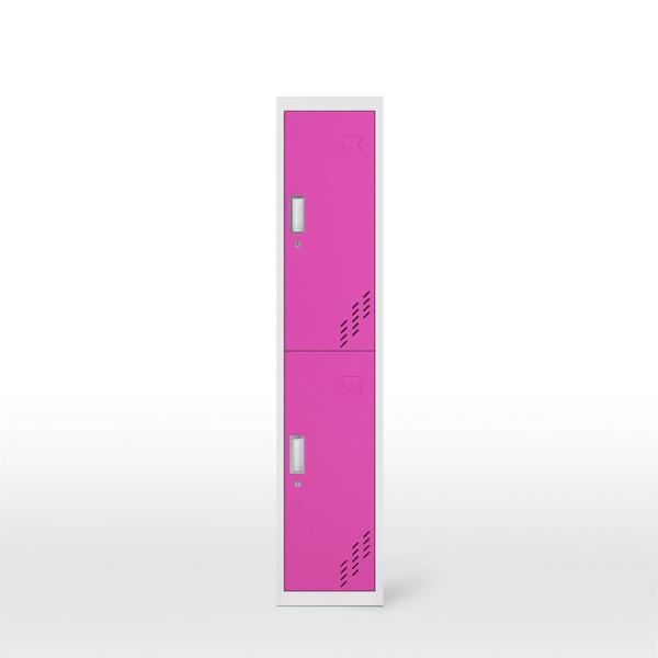 380mm Width 0.054 CBM 2 Compartment Steel Locker