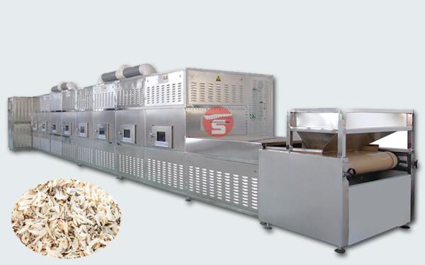 Black Soldier Shrimp Mirowave Dryer Machine 220V 50 To 500kg/ H Tunnel Drying Machine