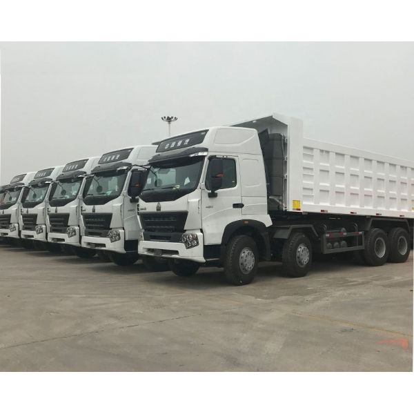 8x4 Howo A7 371HP Heavy Duty Dump Truck With HW76 Cabin And ZF Steering