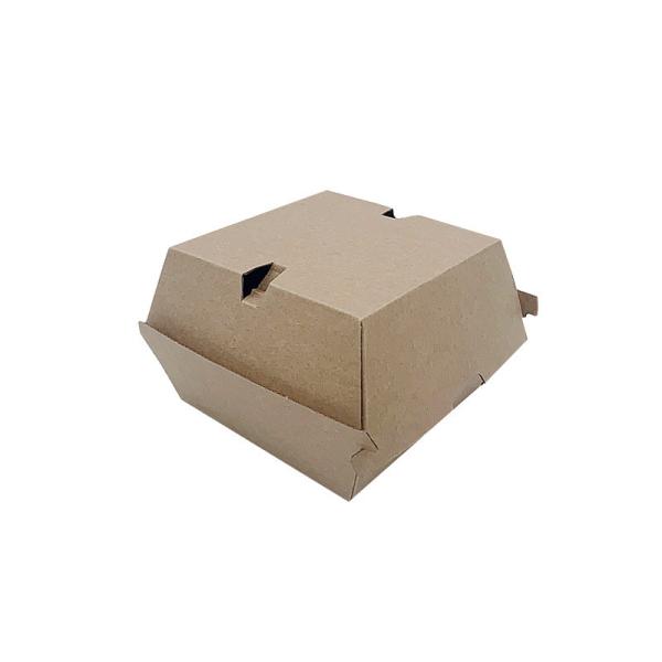 Boîte à hamburgers en cuir de vache imprimée sur mesure Eco-friendly et personnalisable pour emporter