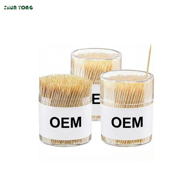 65mm Double Pointed Bamboo Disposable Toothpicks Bulk