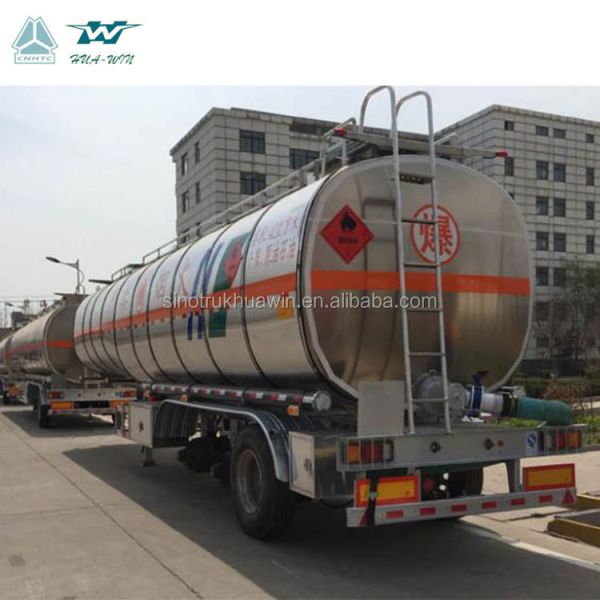 SINOTRUK howo 3 Axles #90 King Pin 50000Liters Fuel Tank semi trailer truck with low fuel consumption