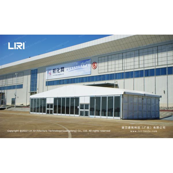 China Big 6061 Aluminum Outdoor Event exhibition Tents With Glass And ABS Walls
