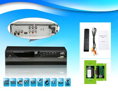 DVB-T Receiver MPEG-2/MPEG4/H.264&Fully DVB-T standard