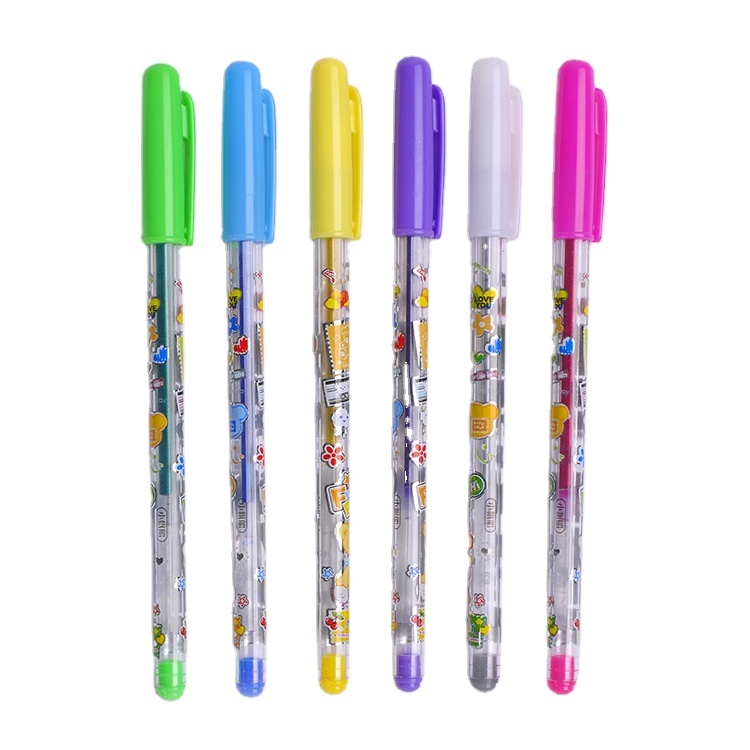 Wholesale printing colourful cartoon blink gel ink pen