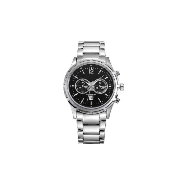 Timepieces Gent Stainless Steel Chronograph Watch 10ATM Water Resistant