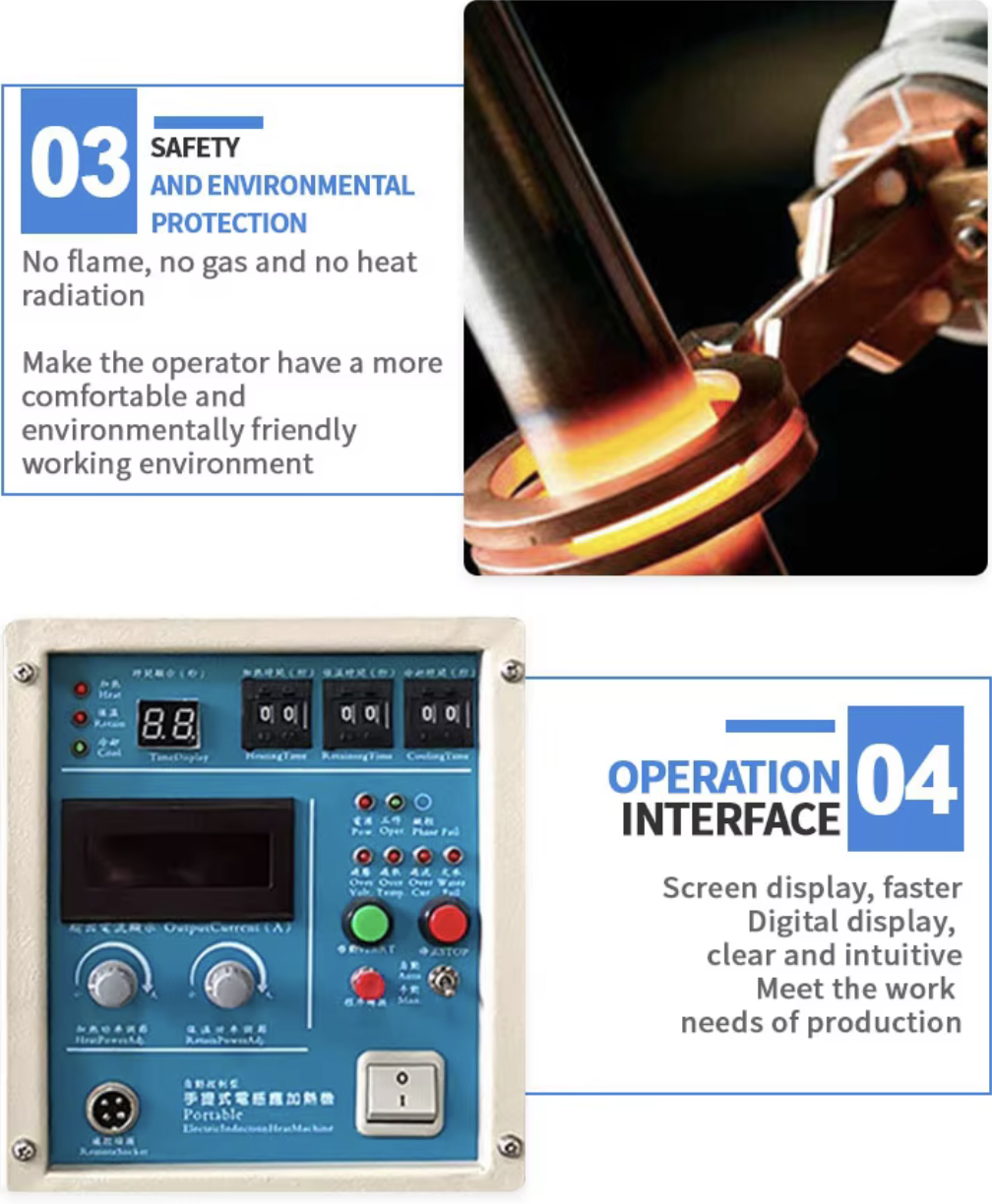 25KW HF Induction Heating Machine 30-100KHZ Copper Tube Welding