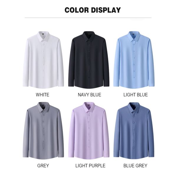 Три трикотажные ткани мужская рубашка для весенних поездок высокий белый стиль