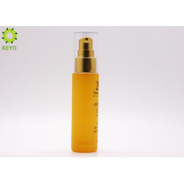 CBD Hemp Oil Essential Oil Glass Airless Pump Bottles With Cusotm Silk Printing Logo