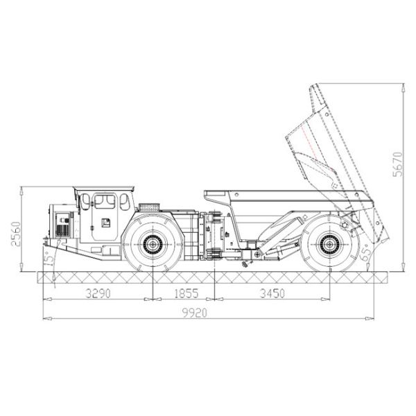 Отличная маневренность 30-тонный самосвал с шарнирно-сочлененной рамой БЖУК-30