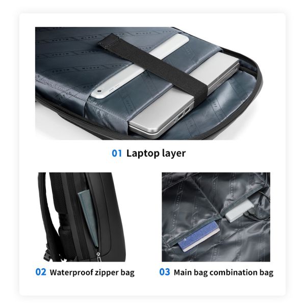 Nouveau sac portable chargeur USB anti-vol homme sac à dos imperméable sac à dos sac à dos pour hommes