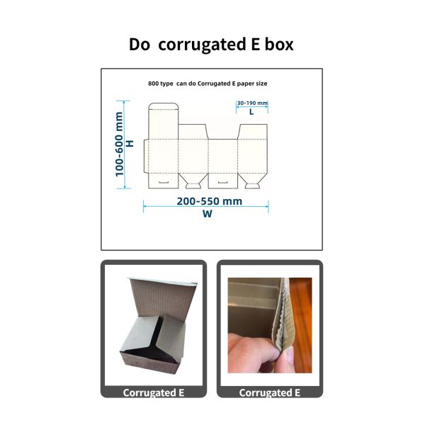 CQT 800 Caixa de cartão/corrugada de linha reta Máquina de colagem de pasta semi-automática