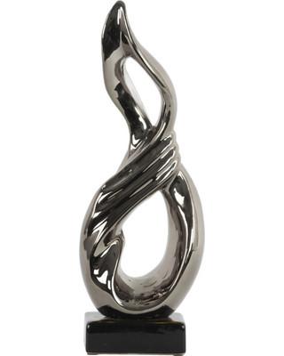Gold Abstract Garden Sculpture Surface Brushed Abstract Table Sculptures