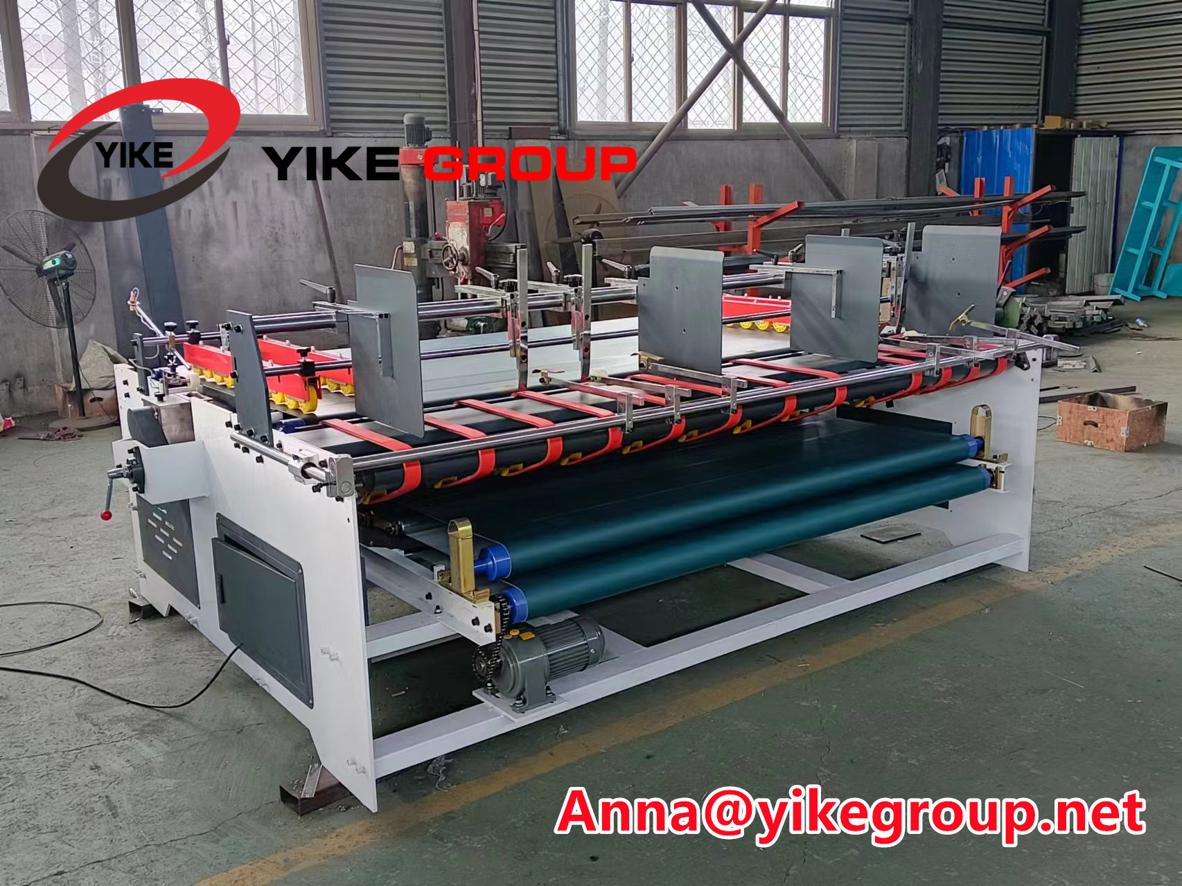 Дешевая цена YK-2500 пресс Картонная коробка Полуавтоматическая складная клеевая машина