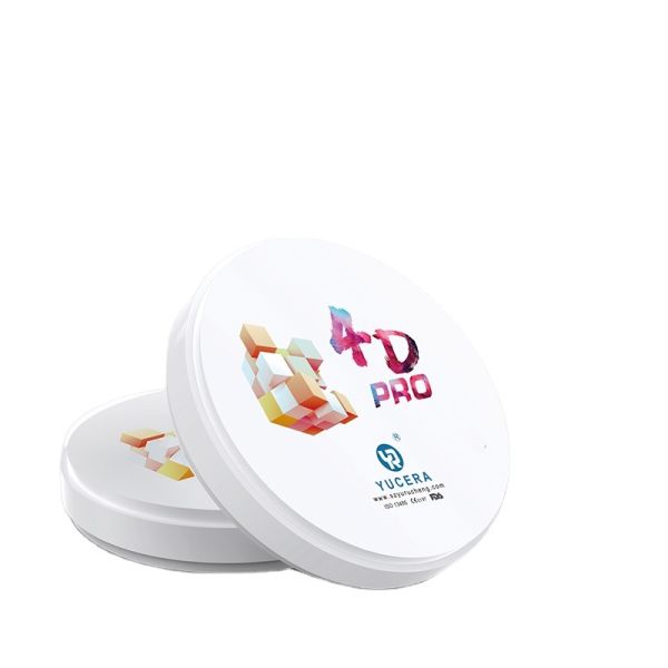 Yucera 4d Pro Multilayer Dental Zirconia Disc Ceramic  for Lab for CE ISO for Full Arch Crown Bridge Long-Lasting
