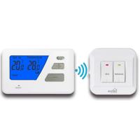 Riseem Blue Backlight RF Thermostat numérique non programmable pour les chaudières avec indicateur de basse fréquence