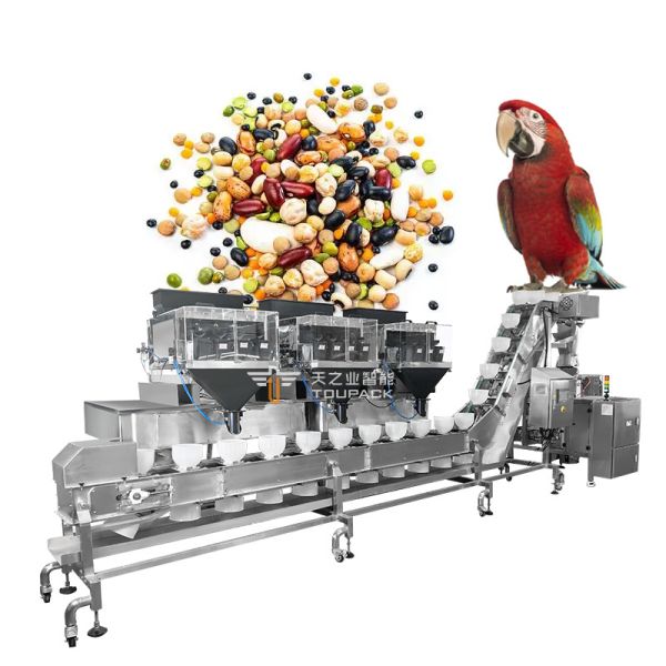 Automatic 14-Head Parrot Food Packing Machine 10g-1000G 220V
