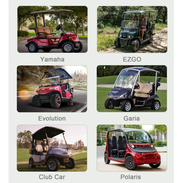 OEM Carro de golf eléctrico Batería de litio 72V 100Ah 48V 105Ah Con cargador