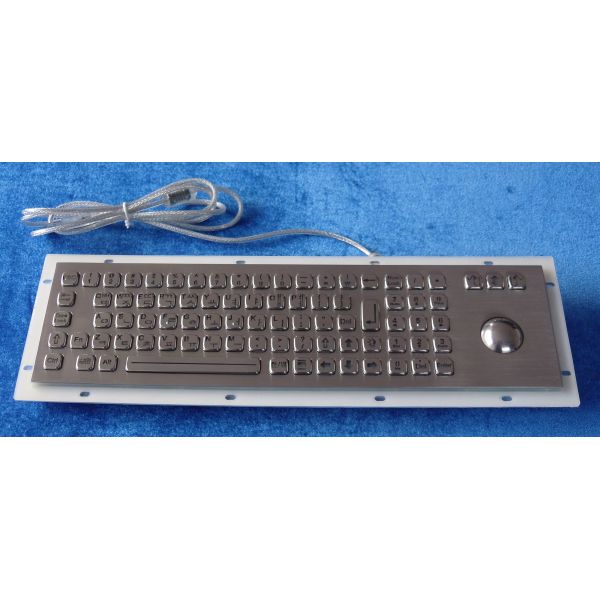 Explosion Proof Metal Backlit USB Keyboard With Optical Trackball