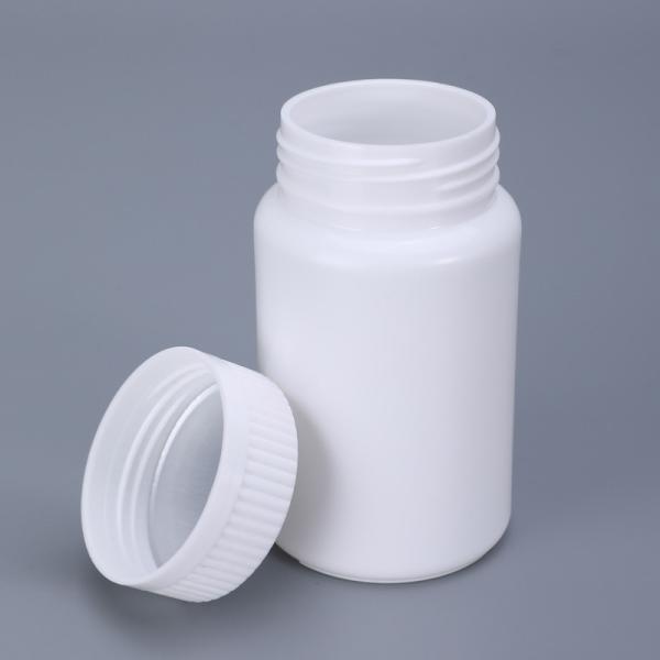 Garrafas de plástico em HDPE branco de 100 ml para cápsulas de cálcio de qualidade alimentar