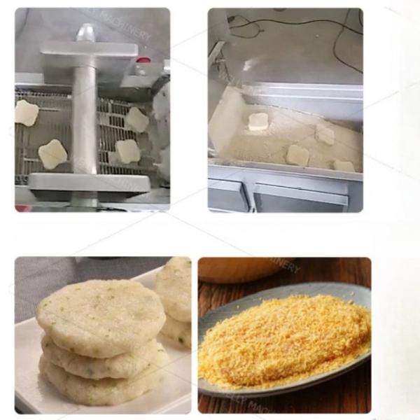 Food Chicken Breading Equipment Batter Crumb Coating System 100kg/H