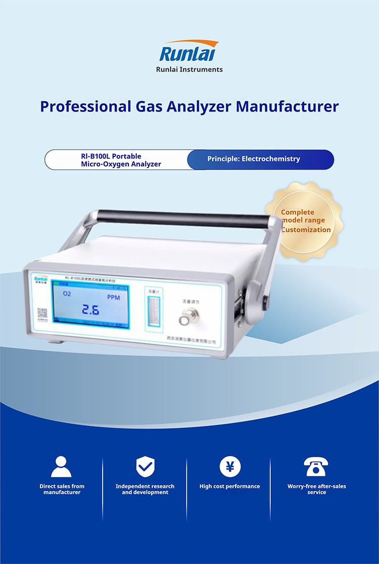 Portable Oxygen Detector High Precision Oxygen Concentration Measurement Easy To Use Micro Oxygen Analyzer