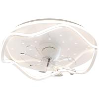 52 Flush Mount Bladeless Ceiling Fan With Light And Remote