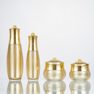 Acrylic Luxury Cosmetic Lotion Essence Bottle  80ml 100ml 10g 15g Face Cream Jar