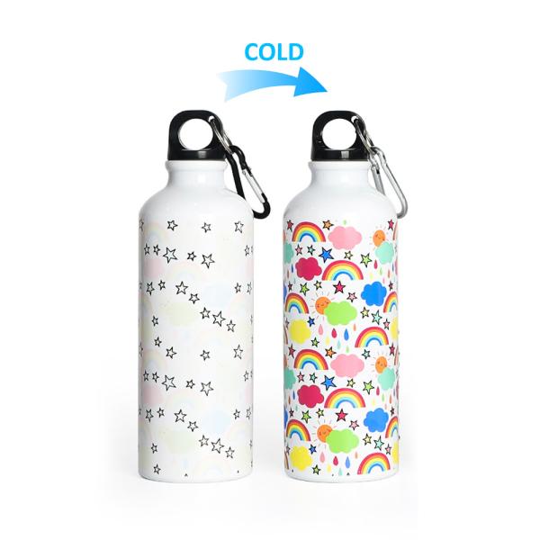 Garrafas de água de alumínio de 500 ml com logotipo para crianças