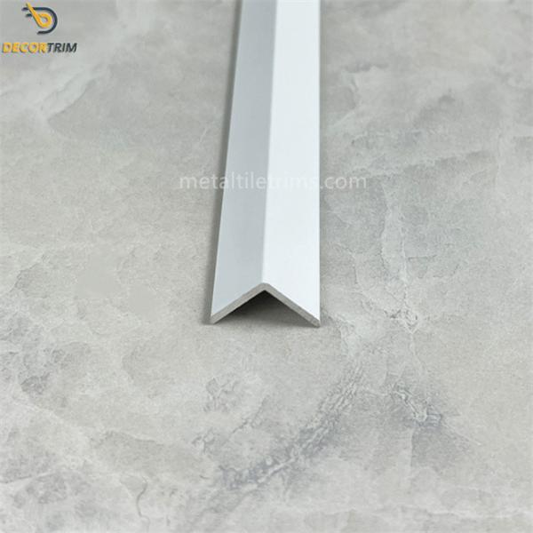 L Shape Aluminium Corner Guard Anodized Matt Gold / White Color
