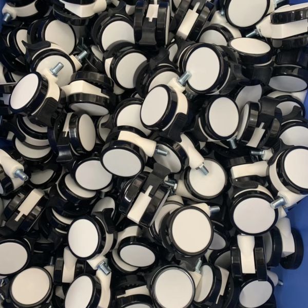 Рицинусы вагонетки черноты 3 дюймов для машины больницы медицинской для больницы