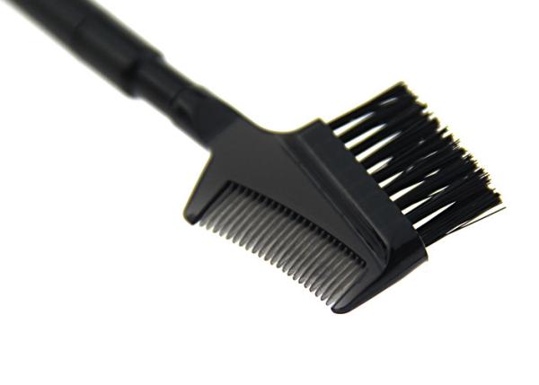 Single Boar Bristle Hair Eye Brow Comb Brush / Antibacterial Makeup Brushes