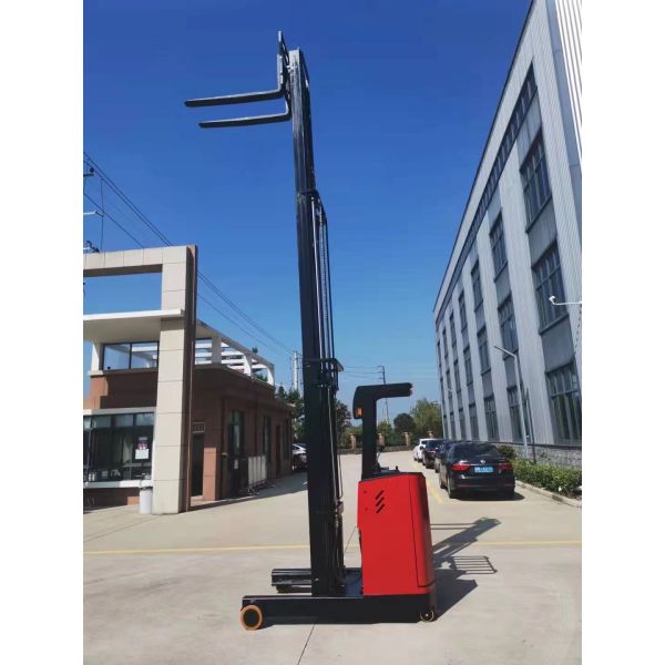 Sit Down Electric Stand Up Reach Forklift Truck 1.5T With 3m Powerlift Forklifts
