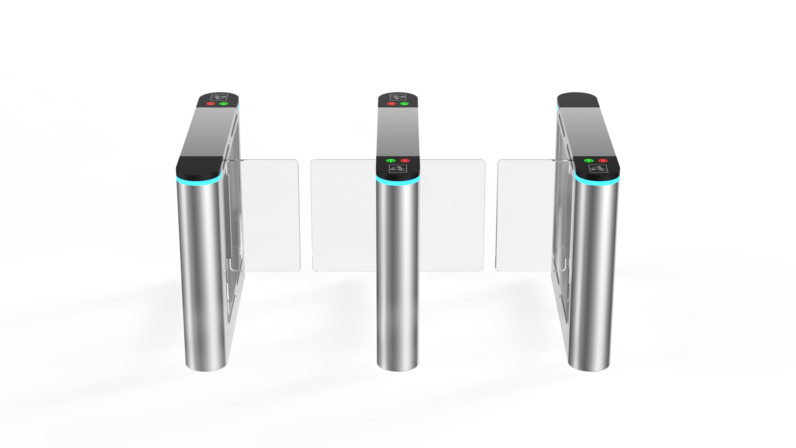 Powerful Swing Electronic Turnstile Gates Secure Access Control System For Shop