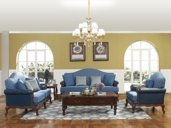 Rubber Wood Home Living room Leisure Amercian Furniture TV wall unit By Floor stand and Combine Cabinet with Hanger rack