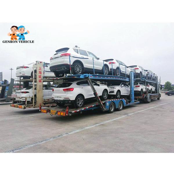 16 Tons 3 Axles  18 Wheeler Fuwa 15M Semi Car Hauler Trailer
