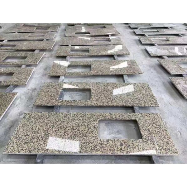 Stone granite Golden Leaf countertops kitchen top vanity table top