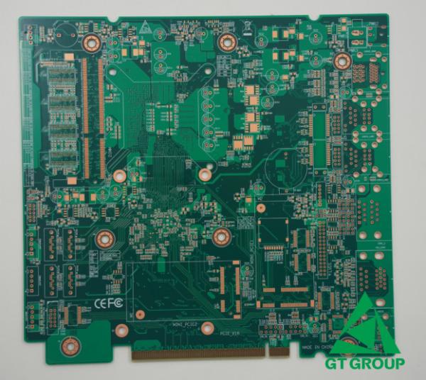 10layer PCB Printed Circuit Board Middle TG150 FR4 0.1mm Line OSP And Gold Finger Technology