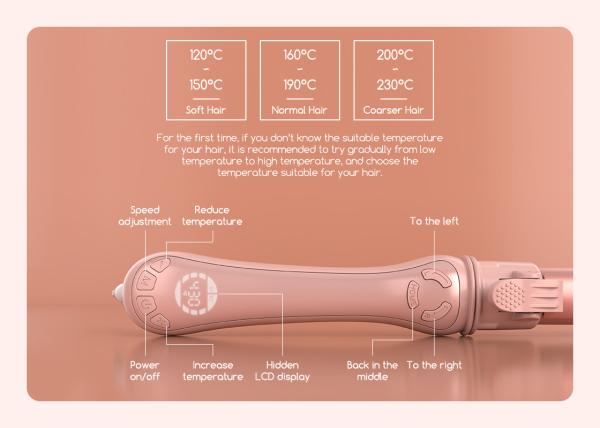 Varinha de ondulação de aquecimento rápido de um rolo, frisador de cabelo de tubo único