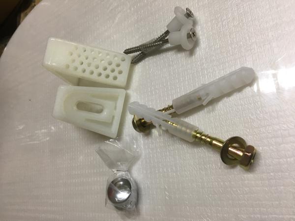 Grade A Hex Groove Toilet Mounting Hardware Nylon Seven - Block Foot Screws