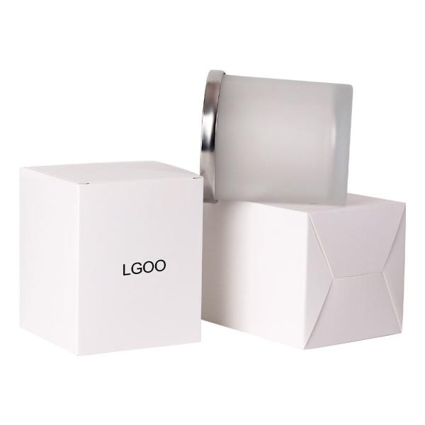 Tipo de Liner de plástico encomenda personalizada Higi Logotipo de folha de ouro revestimento UV Pequena caixa de velas 4x4x4