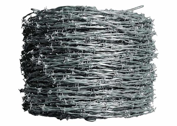 75mm-120mm Barb Spacing Barbed Wire Fence security farm fencing