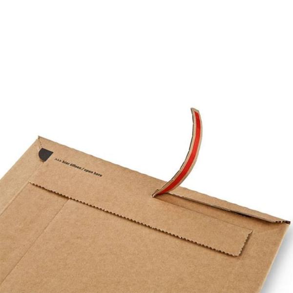 Printable Custom Side Gusset Cardboard Envelope Mailer Rigid Paper Mailing